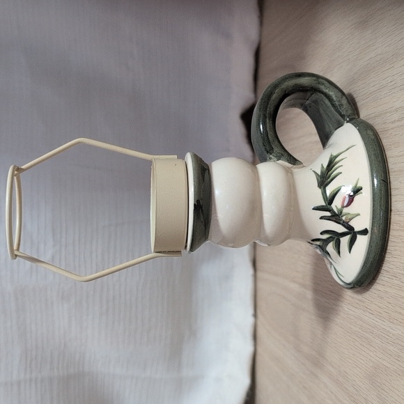 Vintage Ceramic Candle Holder with Glass Votive - Picture 2 of 10